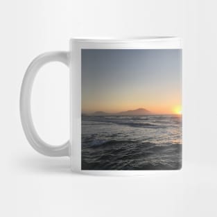 Wild Waves and Sunset in Torregaveta Mug